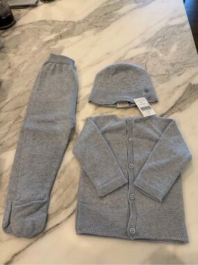 BRAND NEW Baby Boy 3 Month Outfit with Matching Hat From Barneys New YorK
